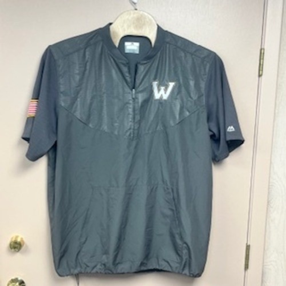 Majestic University‎ of Washington Huskies Pullover Short Sleeve Mens 2XL Gray